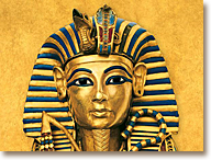 Die Totenmaske des Kind-Königs Tut-Anch-Amun